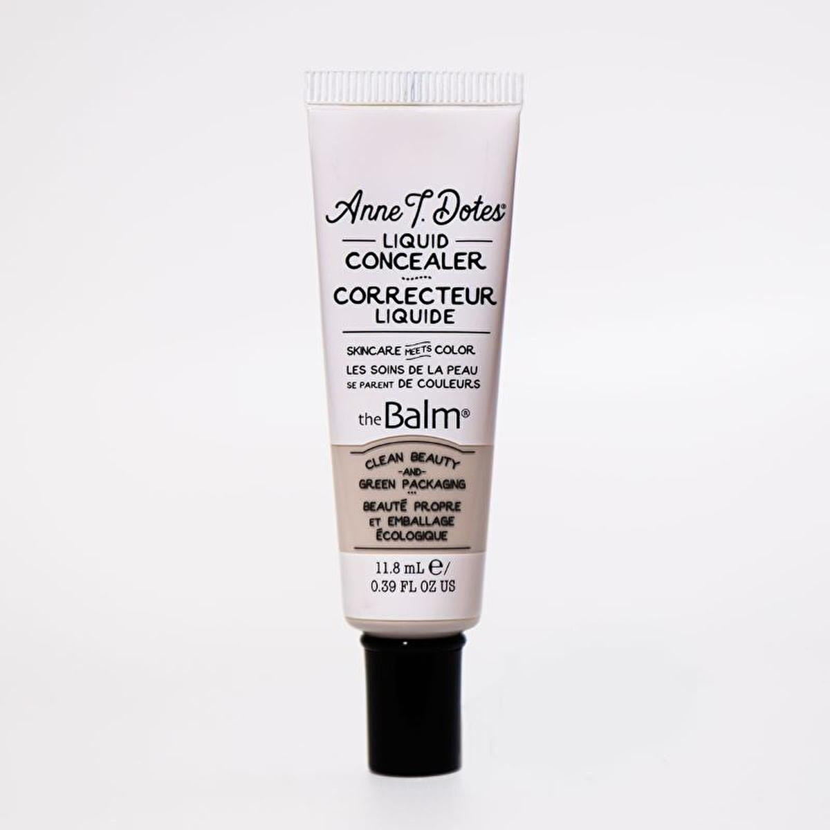 theBalm Liquid Concealer - Anne T. Dotes Hydrating Under-Eye Concealer with Hyaluronic Acid & Antioxidants theBalm Liquid Concealer - Hydrating & Antioxidant liquid concealer, clean beauty, hyaluronic acid skincare, antioxidant makeup, under-eye concealer, theBalm, Anne T. Dotes, hydrating concealer, makeup for sensitive skin, skincare infused makeup