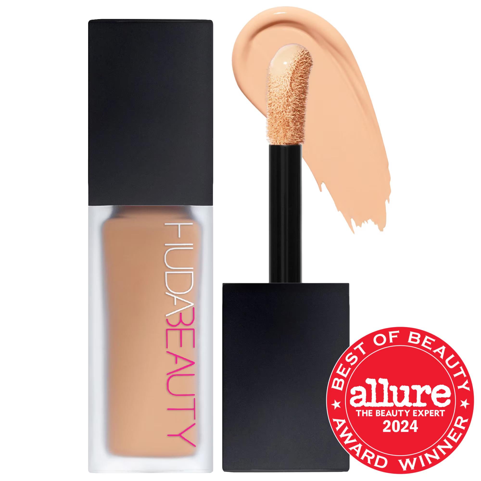 Huda Beauty #FauxFilter Waterproof Matte Concealer: Full Buildable Coverage, Vegan & Cruelty-Free, Long-Lasting & Transfer-Proof Concealer Huda Beauty Waterproof Matte Concealer: Full Coverage, Vegan waterproof concealer, matte concealer, full coverage concealer, buildable concealer, vegan concealer, cruelty-free concealer, long-lasting concealer, transfer proof concealer, concealer for dark circles, fragrance free concealer, concealer, makeup, face makeup, beauty, cosmetics, under eye concealer, blemish co