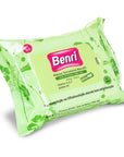 Benri Makeup Remover Wipes for Dry & Sensitive Skin 25 Count