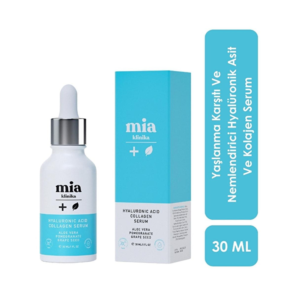 Mia Klinika Hyaluronic Acid and Collagen Face Serum - Anti-aging Moisturizing Skincare for Fine Wrinkle Reduction - view 2