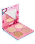 Soda Hello Kitty 4-in-1 Makeup Palette - Compact, Portable, and Versatile Makeup Solution with Highlighter, Bronzer, - Blush