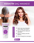 Morfose Keratin Hair Mask for Damaged Hair - Nourishing, Repairing, and Strengthening Treatment with Hydrolyzed Proteins - 1.69 fl oz Morfose Keratin Hair Mask - Repair Damaged Hair Keratin Hair Mask, Damaged Hair Repair, Morfose Hair Care, Nourishing Hair Mask, Protein-based Hair Treatment, Hair Repair, Hair Nourishment, Keratin Treatment, Hair Care, Hair Mask, Damaged Hair, Over-processed Hair, Hair Strengthening, Hair Softening