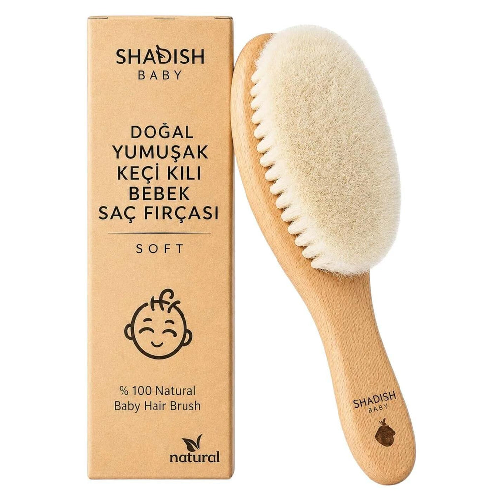 Shadish Baby Natural Hair Brush for Gentle Grooming 1 Count