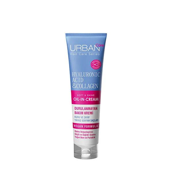 URBAN Care Leave-in Hair Cream with Hyaluronic Acid & Collagen - Moisturizes & Repairs Dry Hair - image 2