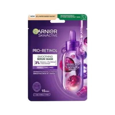 Garnier Pro-Retinol Face Mask - Anti-Aging Skincare Sheet Mask for Wrinkles, Hypoallergenic, 22g - Face Mask