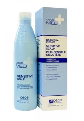 CeceMed Sensitive Skin Shampoo - Gentle Scalp Care with Boswellia Extract & D-Pantenol, 10.14 fl oz - Shampoo