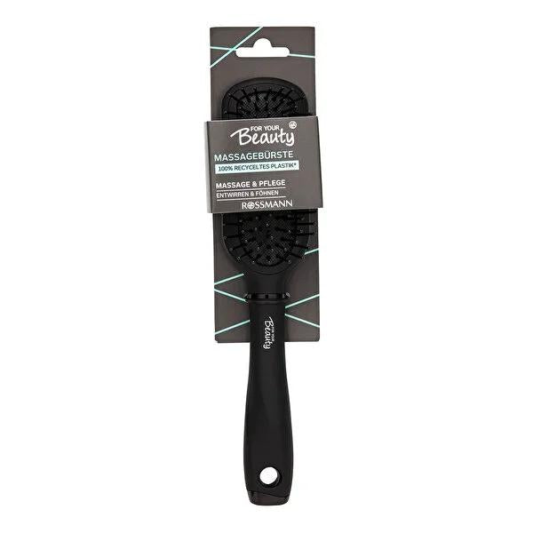For Your Beauty Gentle Flex Hair Brush: Scalp Massage, Detangling, Wet & Dry Hair - Shine Enhancement Gentle Hair Brush: Detangle, Massage Scalp & Enhance Shine hair brush, styling brush, hair detangler, gentle hair brush, scalp massage brush, wet hair brush, dry hair brush, hair styling tool, flexible hair brush, For Your Beauty brush, hair care, hair health, detangling brush, scalp stimulation, shine enhancement, frizz control, women's hair, men's hair, sensitive scalp, plastic brush, flexible brush, groo