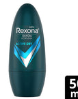 Rexona Active Dry Men's Roll On Deodorant - 72 Hour Continuous Protection | 1.69 fl. oz. - view 2