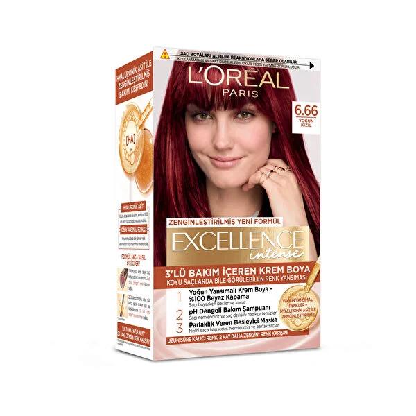 L'Oréal Paris Excellence Intense Hair Dye - 100% Grey Coverage, Vibrant Color L'Oréal Paris Excellence Intense Hair Dye - 100% Grey Coverage hair dye, intense hair color, L'Oréal Paris Excellence, grey hair coverage, nourishing hair color, vibrant hair color, long-lasting hair dye, Pro-Keratin hair dye, pH balanced hair dye, hair care, beauty products, cosmetics