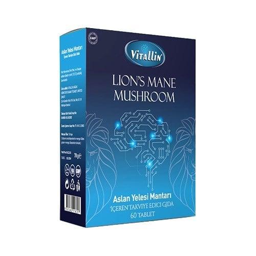 Vitallin Lion's Mane Mushroom Dietary Supplement 60 Tablets