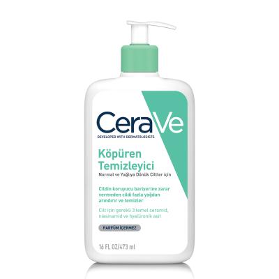 cerave foaming facial cleanser 473ml bottle, cerave foaming facial cleanser application on skin CeraVe Foaming Facial Cleanser - Gentle Daily Wash | 473ml CeraVe Foaming Facial Cleanser - Gentle Daily Wash | 473ml cerave, foaming-cleanser, facial-cleanser, gentle-cleaning, hydrating-cleanser, sensitive-skin, daily-use, oil-removal, pore-cleaning, ai-generated