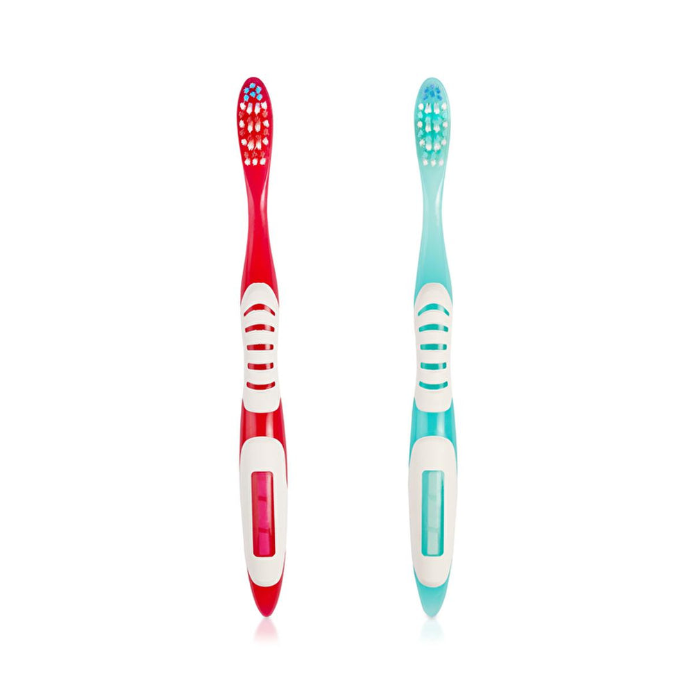 Benri Manual Toothbrush for Adults - ISO Compliant, Soft Bristles, Rubber Grip - view 2