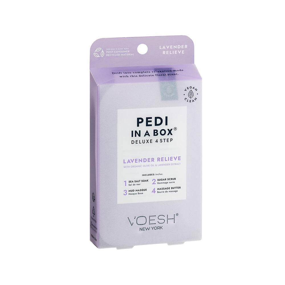 Voesh New York Deluxe Pedicure Kit - 4 Step Lavender Scented Pedicure Set for At-Home Spa Experience Voesh New York Deluxe Pedicure Kit - Luxury At-Home Pedicure pedicure kit, at-home pedicure, lavender pedicure products, Voesh New York pedicure, deluxe pedicure set, self-care, personal grooming, foot care, relaxing pedicure, luxury pedicure, gift for her, spa day at home, lavender scented products