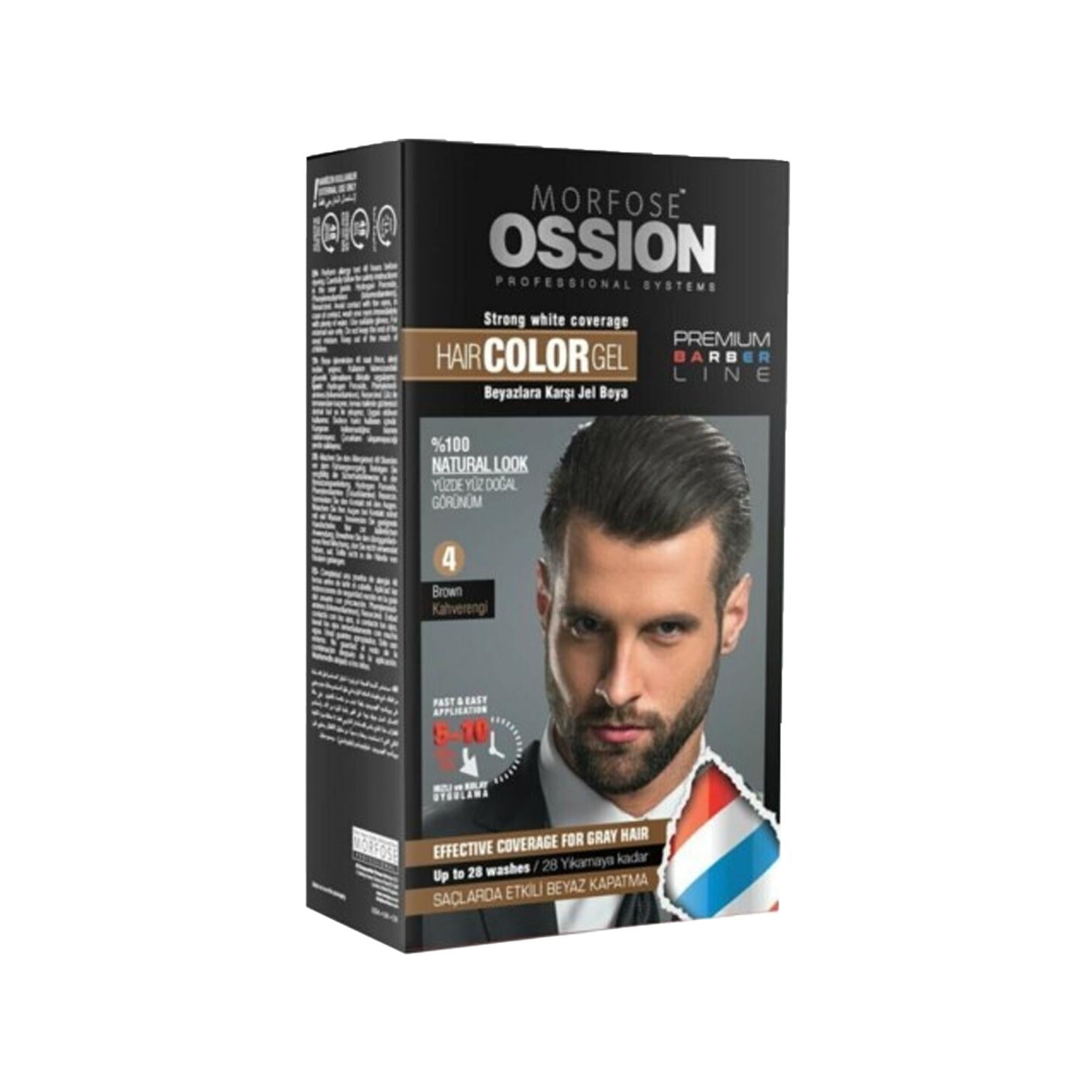 Morfose Ossion Men's Hair Dye Gel - No:4 Kahve, 40ml - High-Quality Hair Color for Men Morfose Ossion Men's Hair Dye Gel - No:4 Kahve Hair Dye for Men, Morfose Ossion Hair Color, No:4 Kahve Hair Dye, Hair Gel Color, Men's Hair Coloring Products, Men's Grooming, Hair Care, Brown Hair Dye, Gel Hair Dye, Morfose Ossion