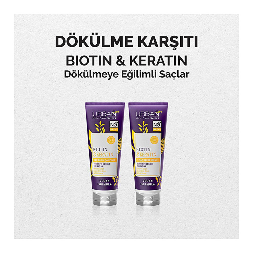 Urban Care Sulfate-Free Biotin & Keratin Anti-Hair Loss Shampoo for Nourished Hair - 8.45 fl oz - view 2