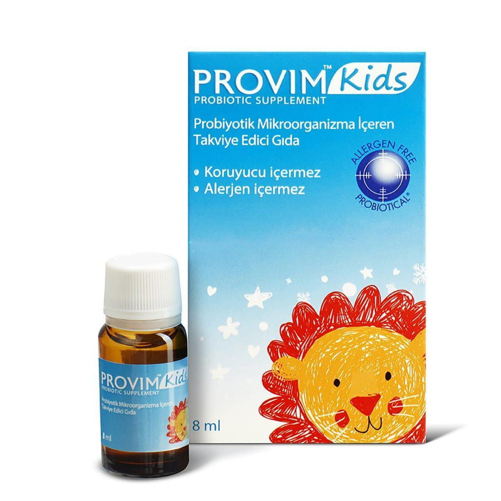 Wellcare Provim Kids 8 ml Dietary Supplement Drops for Children - Kids Health Support - Vitamin & Supplement