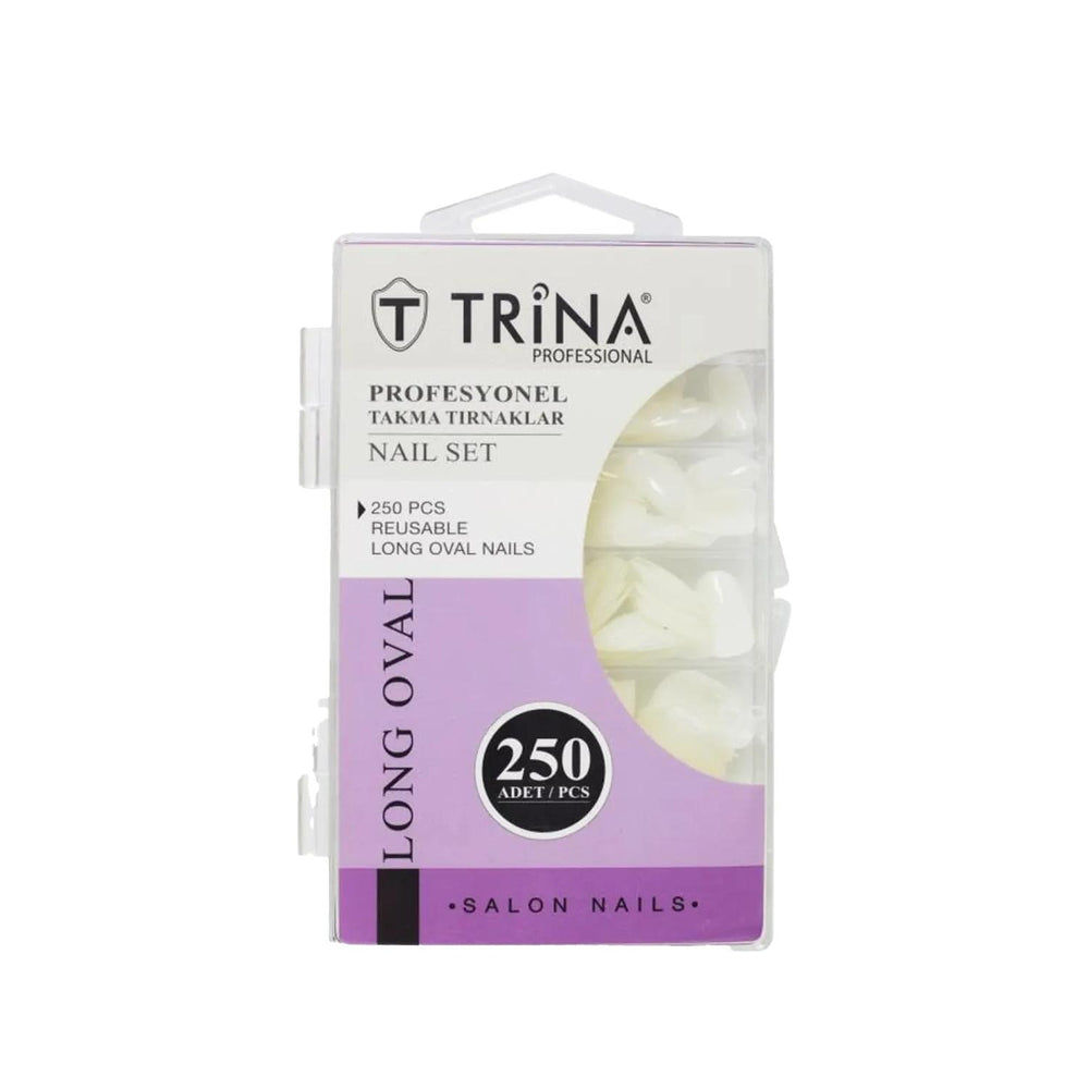Trina Long Oval False Nails 250 Pieces - Elegant Nail Enhancement for Beauty Enthusiasts Trina Long Oval False Nails 250 Pieces False Nails, Trina False Nails, Long Oval False Nails, Cosmetic Nail Enhancements, Nail Beauty Products, Nail Art, Temporary Nail Solutions, Beauty Enhancements, Nail Care, Beauty Products
