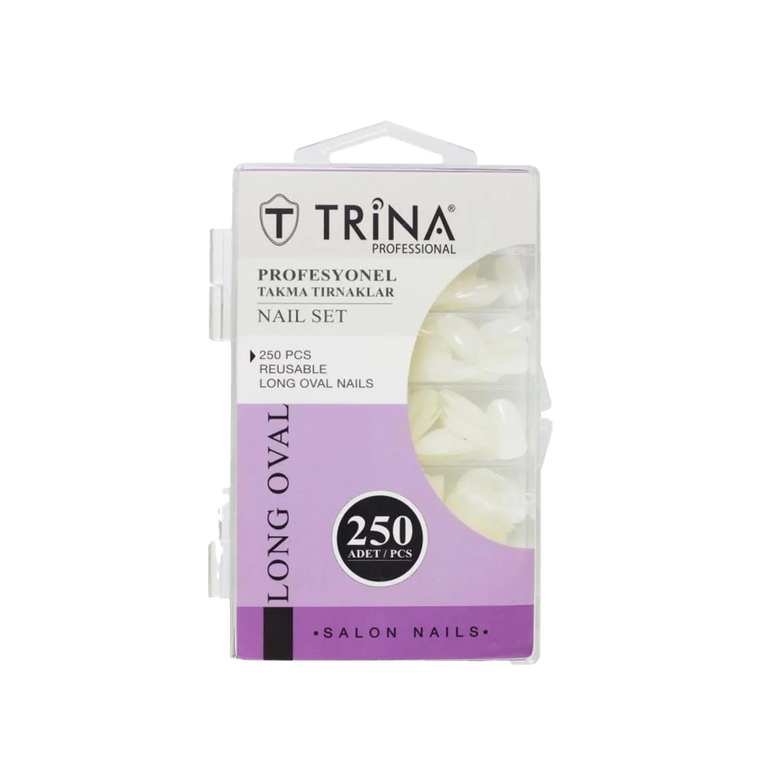 Trina Long Oval False Nails 250 Pieces - Elegant Nail Enhancement for Beauty Enthusiasts Trina Long Oval False Nails 250 Pieces False Nails, Trina False Nails, Long Oval False Nails, Cosmetic Nail Enhancements, Nail Beauty Products, Nail Art, Temporary Nail Solutions, Beauty Enhancements, Nail Care, Beauty Products