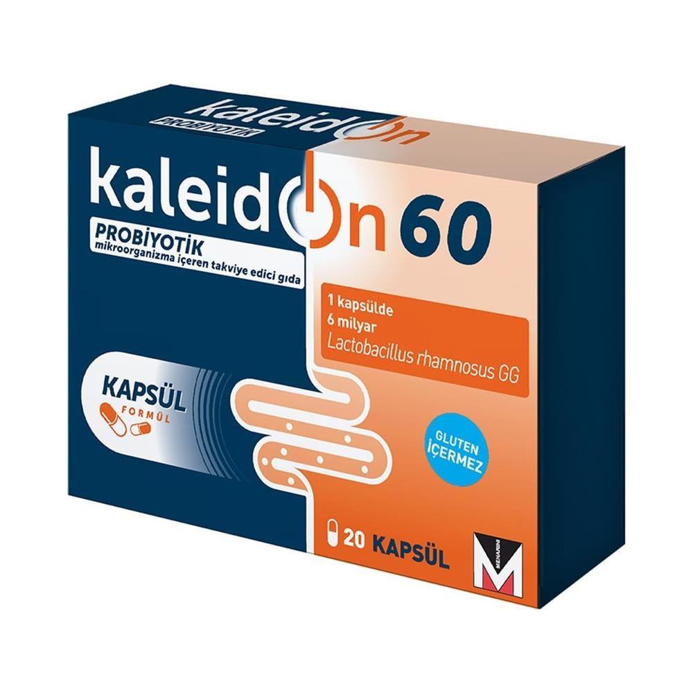 Kaleidon Probiyotik Takviye Edici Gıda 60 mg 20 Kapsül - Sindirim Sistemi Desteği, Bağışıklık Sistemi Desteği Kaleidon Probiyotik 60 mg 20 Kapsül - Digestive Health Probiyotik, Takviye Edici Gıda, Lactobacillus rhamnosus GG, Sindirim Sistemi Desteği, Bağışıklık Sistemi Desteği, Digestive Health, Immune System Support, Probiotic Supplement, Dietary Supplement, Gut Health, Immune Boost, Healthy Digestion