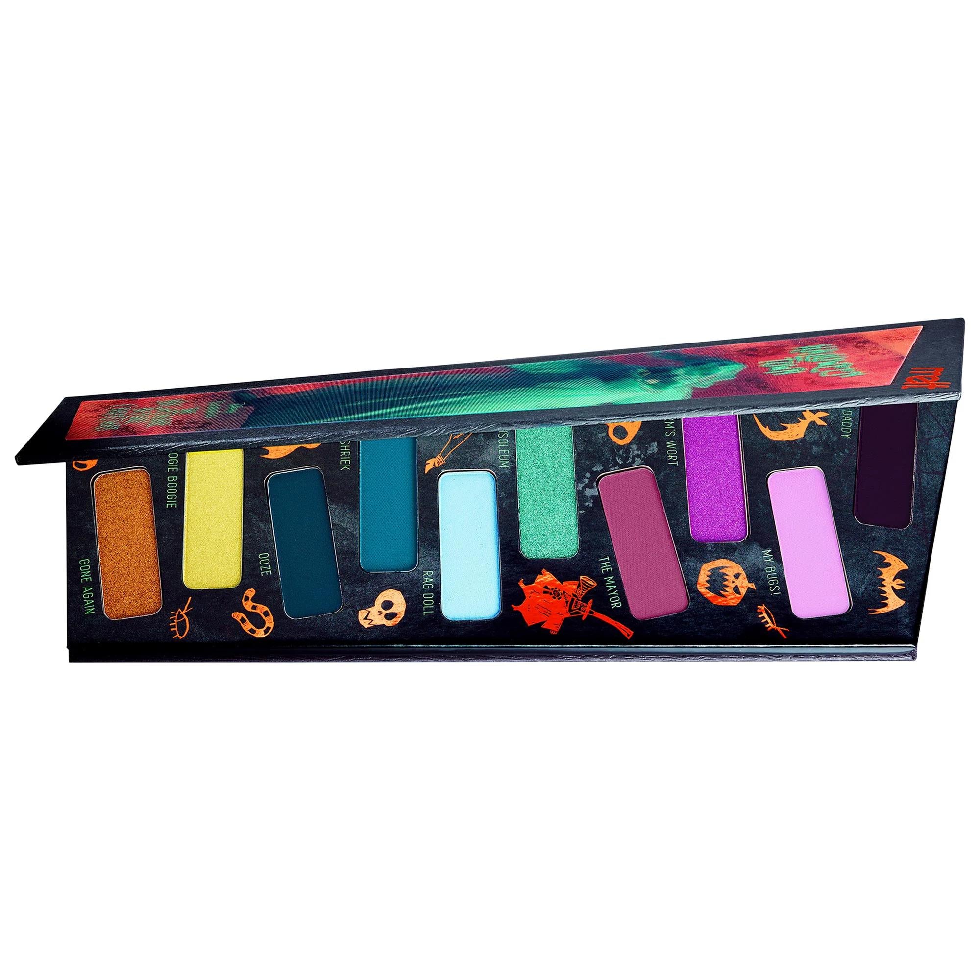 Melt Cosmetics Disney Tim Burton's Nightmare Before Christmas Halloween Town Eyeshadow Palette - Cruelty-Free, Gluten-Free Makeup for Halloween Fans Melt Cosmetics Nightmare Before Christmas Eyeshadow Palette - Halloween Makeup Eyeshadow Palette, Disney Tim Burton's Nightmare Before Christmas, Halloween Town Eyeshadow, Cruelty-free Makeup, Gluten-free Cosmetics, Halloween Makeup, Cosplay Makeup, Nightmare Before Christmas Cosmetics, Makeup for Halloween Fans, Unique Eyeshadow Palette