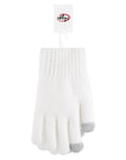 Eklips White Fleece Lined Gloves for Cozy Warmth