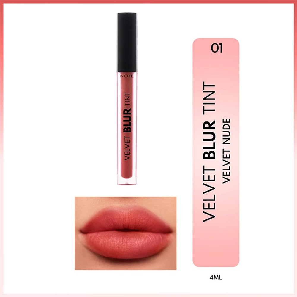 Note Velvet Blur Tint Moisturizing Matte Lipstick 01 Velvet Nude