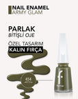 Flormar Nail Enamel Highly Pigmented Polish 454 Army Glam