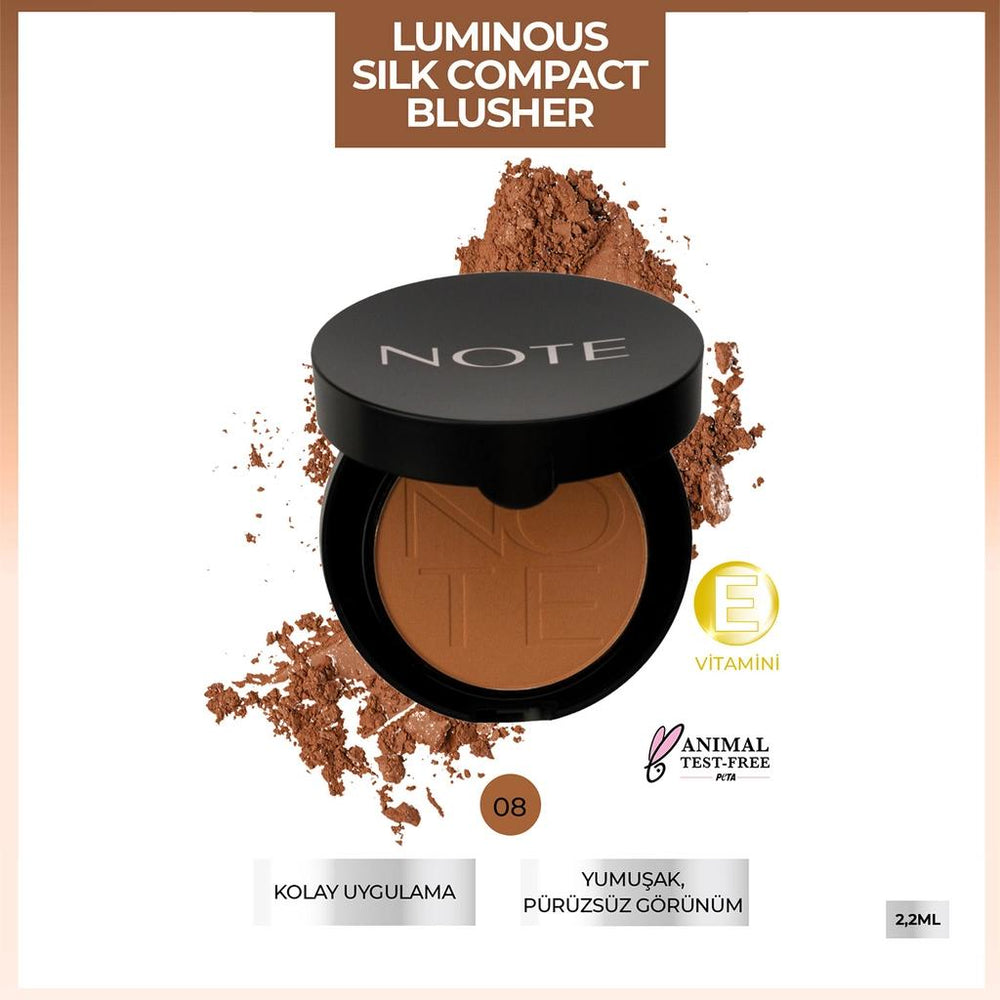 Note Luminous Silk Compact Blusher 08 Bronze Show 5.5g