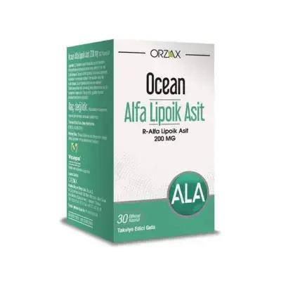 Ocean Alfa Lipoik Asit 200 mg Dietary Supplement - Antioxidant Support for Adults, 30 Vegetable Capsules - image 3