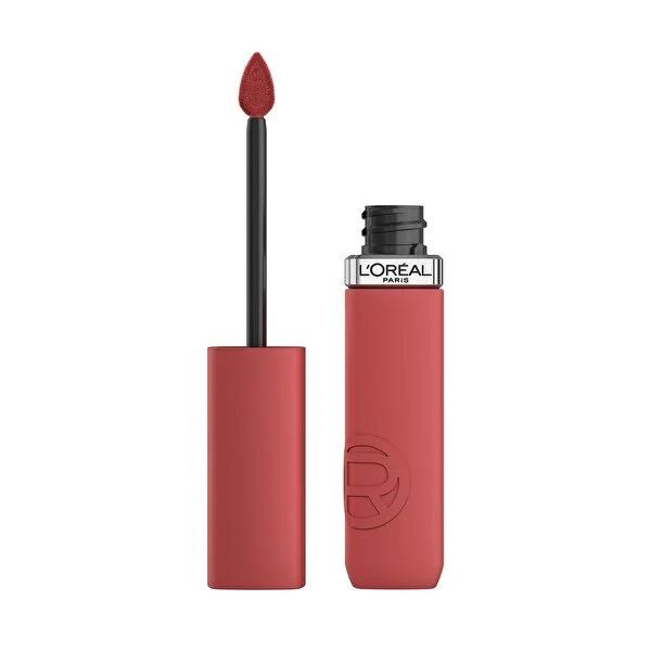 L'Oréal Paris Infaillible Matte Resistance Liquid Matte Lipstick - Long-Lasting Wear, Crush Alert (645) L'Oréal Paris Infaillible Matte Liquid Lipstick - 16 Hour Wear matte liquid lipstick, long-lasting lip color, L'Oréal Paris Infaillible, liquid matte lipstick, Crush Alert lipstick, cosmetic, makeup, lip care, beauty products, long-wear lipstick, matte finish lipstick, lip color, vibrant lip color, soft brush applicator, durable lip makeup, trendy lip color, sophisticated makeup look