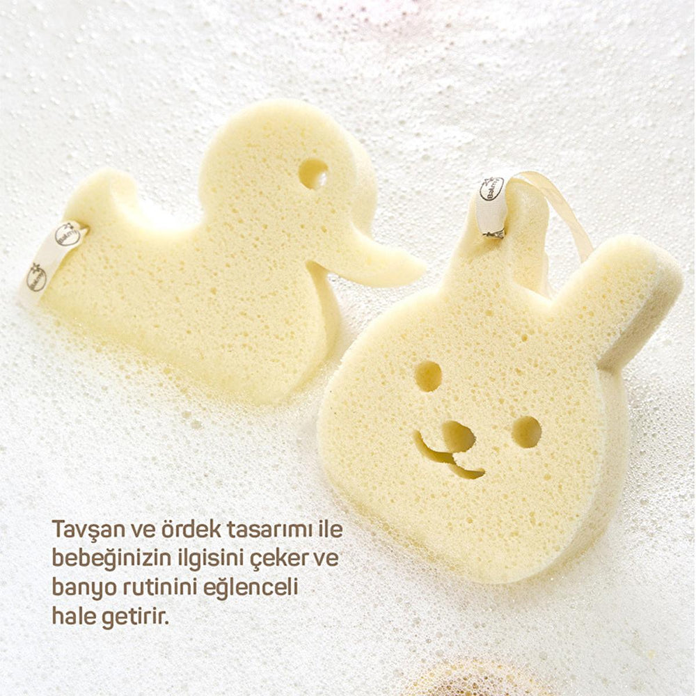 Balmy Baby Bath Sponge - Soft, Natural, and Hypoallergenic for Sensitive Skin - view 5