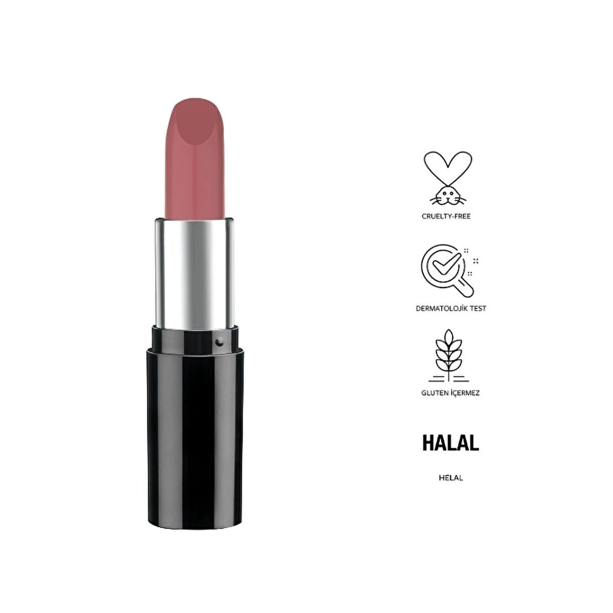 pastel nude lipstick 522 packaging, close-up of pastel nude lipstick 522, model wearing pastel nude lipstick 522, hand applying pastel nude lipstick 522 Pastel Nude Lipstick 522 - Hydrating Formula & Vegan | 0.15 oz Pastel Nude Lipstick 522 - Hydrating & Cruelty-Free pastel-lipstick, nude-lipstick, cruelty-free-makeup, vegan-cosmetics, hydrating-lipstick, lip-color, makeup, beauty, lip-care, ai-generated