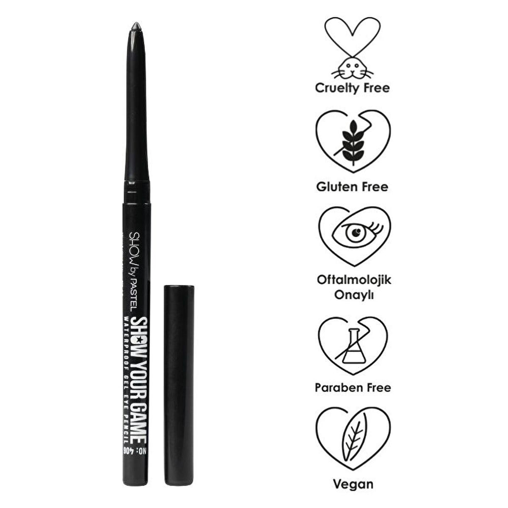 Pastel Show Your Game Waterproof Eyeliner: 16H Smudge-Proof Gel Kajal - Define Eyes All Day! Pastel Waterproof Eyeliner: 16H Smudge-Proof, Long-Lasting waterproof eyeliner, long lasting eyeliner, smudge proof eyeliner, automatic eyeliner pencil, gel eyeliner, Kajal eyeliner, 16 hour wear eyeliner, pastel eyeliner, show your game eyeliner, eyeliner, waterproof eye liner, long-lasting eye liner, smudge-proof eye liner, automatic eye liner, gel eye liner, eye liner, 16-hour wear eye liner, pastel eye liner, sh