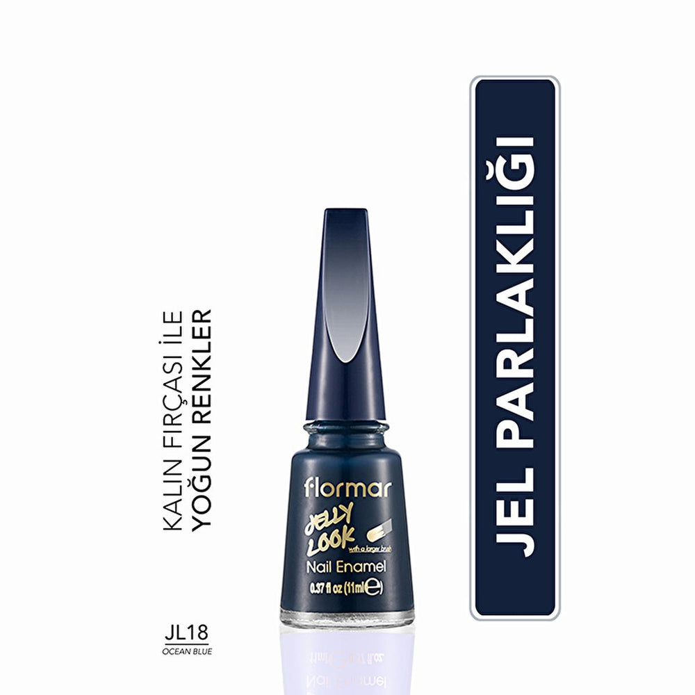 Flormar Jelly Look Ocean Blue Nail Polish: High-Shine, Long-Lasting Gel Effect Flormar Ocean Blue Nail Polish: Gel Look, Long-Lasting Jelly nail polish, High pigment nail polish, Gel look nail polish, Long lasting nail polish, Flormar nail polish, Shiny nail polish, Ocean Blue nail polish, Quick dry nail polish, Trendy nail colors, Gel effect nail polish, nail polish, nail color, manicure, beauty, cosmetics, high shine, gel nails, blue nail polish, long-lasting, easy application, thick brush, vibrant color,