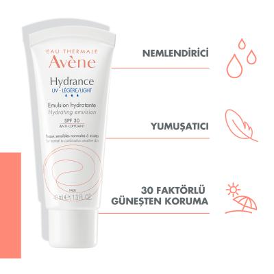 avene hydrance uv light spf 30 emulsion 40 ml, avene hydrance moisturizer tube Avene Hydrance UV Light SPF 30 Emulsion - Hydrating and Protecting | 40 ml Avene Hydrance UV Light SPF 30 Emulsion avene, moisturizer, spf-30, sun-protection, oily-skin, hydration, dermatology, lightweight, daily-care, ai-generated