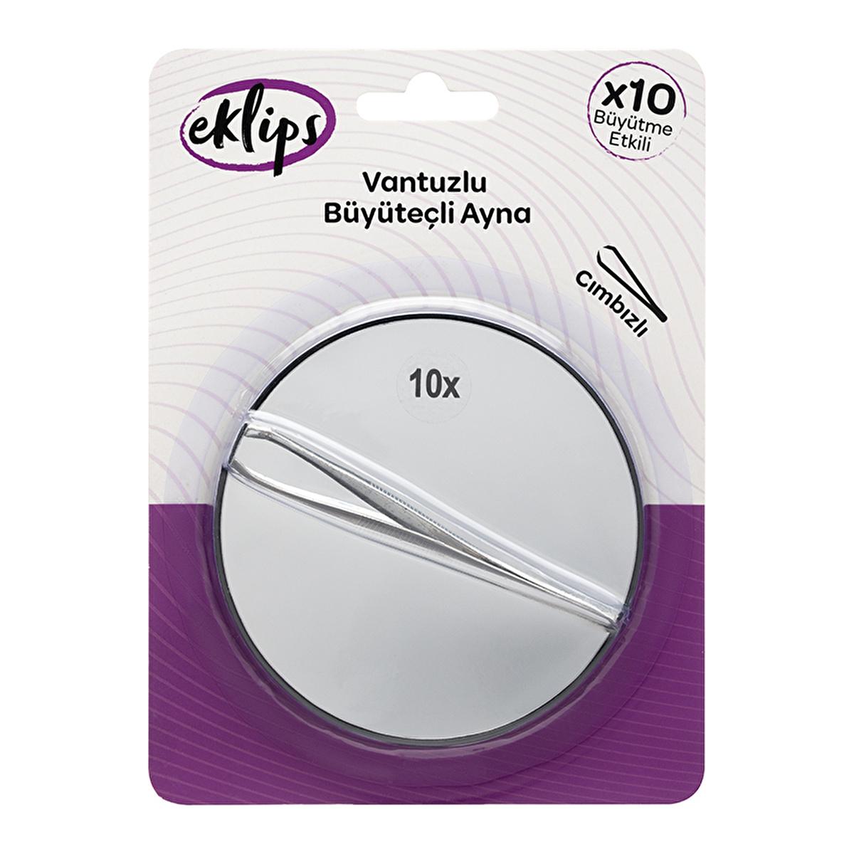 Eklips 10x Magnifying Mirror and Tweezers Set - Suction Cup Grooming Kit for Eyebrow Shaping Eklips 10x Magnifying Mirror & Tweezers Set magnifying mirror, tweezers set, grooming tools, suction cup mirror, eyebrow shaping kit, precision grooming, beauty routine, hands-free mirror, precision tweezers, compact grooming, portable grooming, travel grooming