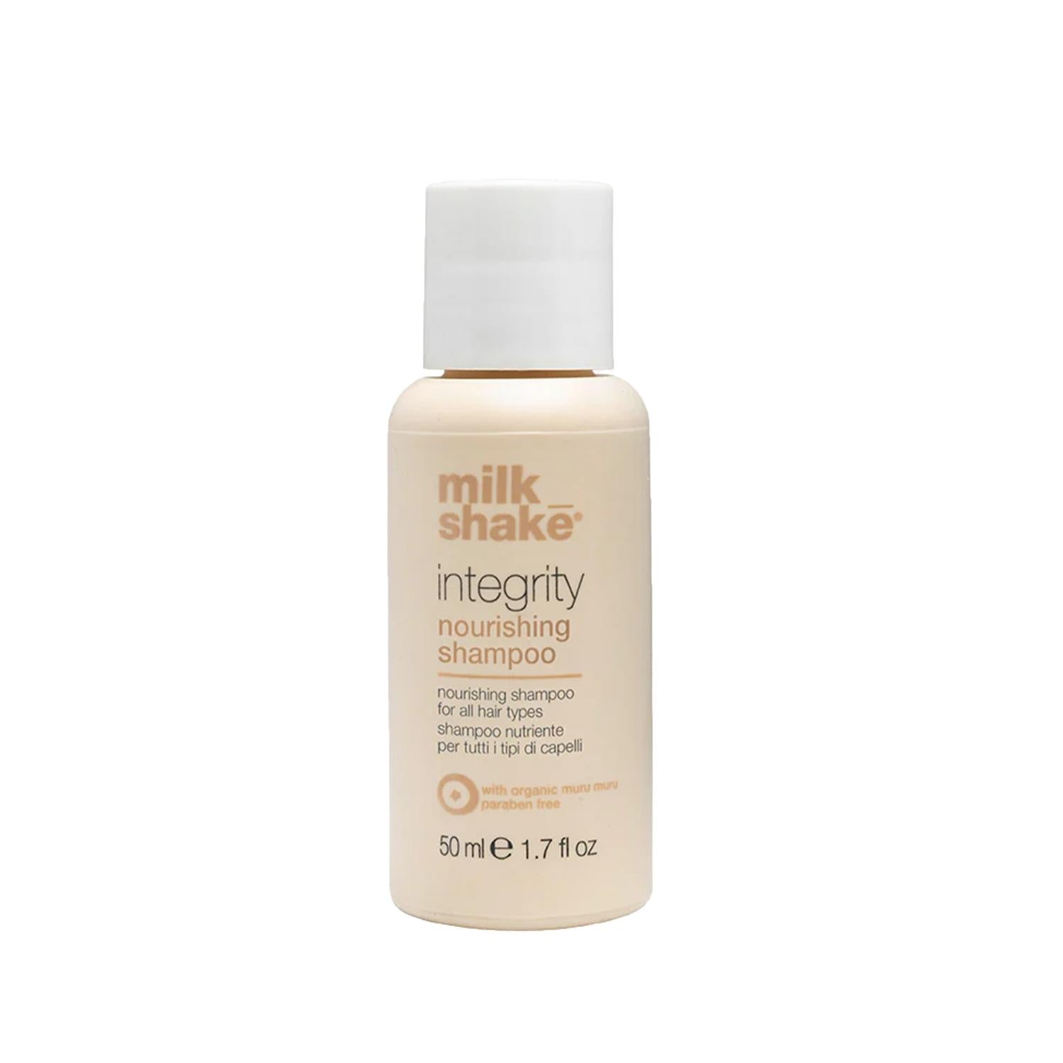 milk_shake Integrity Sulfate-Free Nourishing Shampoo for All Hair Types - Gentle, Moisturizing, Travel-Sized 50ml milk_shake Sulfate-Free Shampoo for All Hair Types sulfate-free shampoo, nourishing shampoo, milk_shake shampoo, Integrity shampoo, sulfate-free hair care, gentle hair care, moisturizing shampoo, travel-sized shampoo, all hair types, hair nourishment, sulfate-free formula, hair care products
