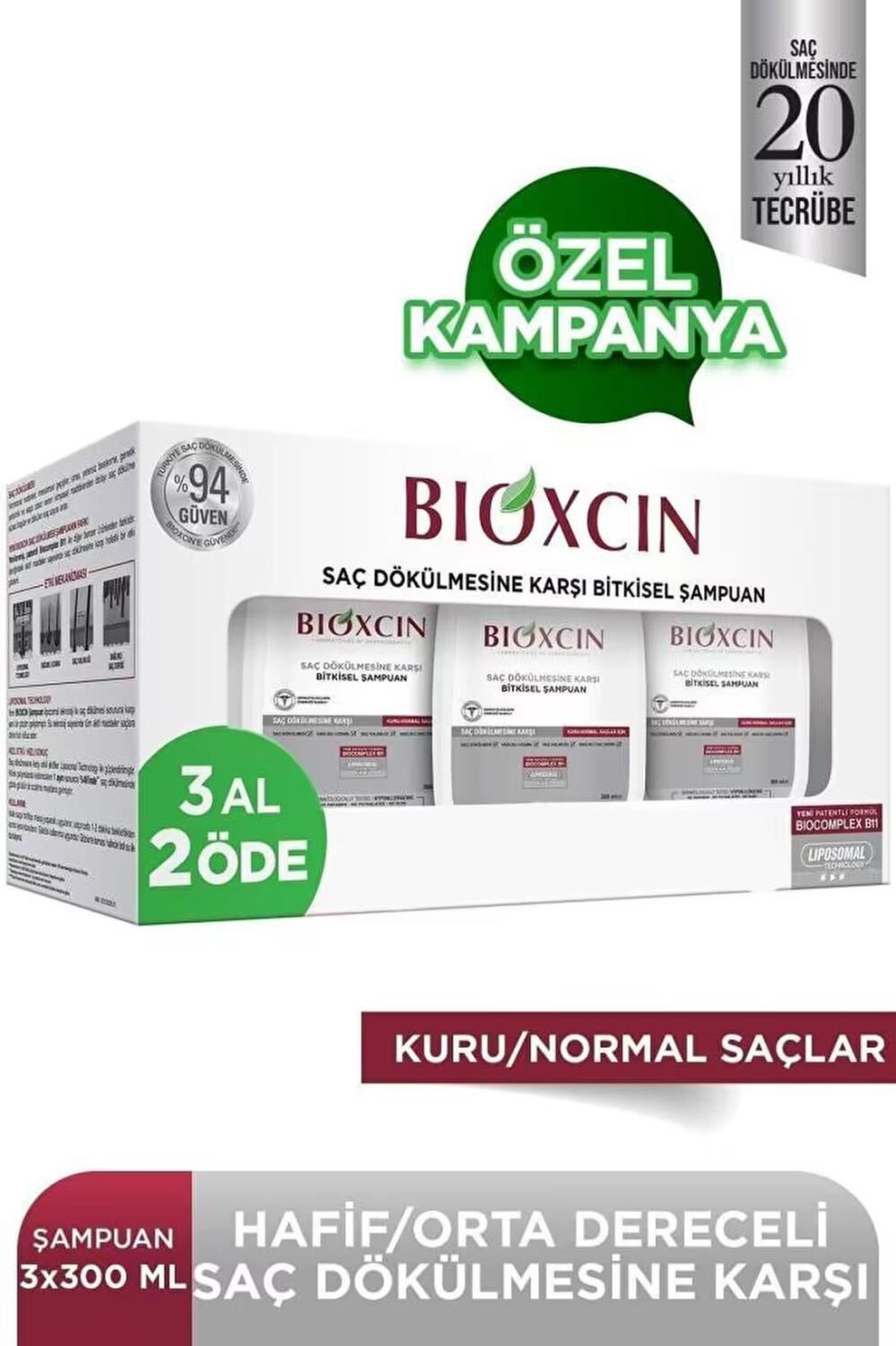 Bioxcin Anti Hair Loss Shampoo for Dry/Normal Hair - 10.14 fl oz, Herbal, pH Balanced, Clinically Tested - image 2