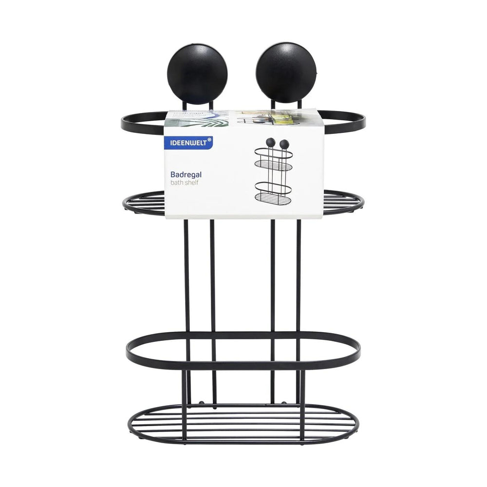 Ideenwelt Large Black Shower Stand Organizer