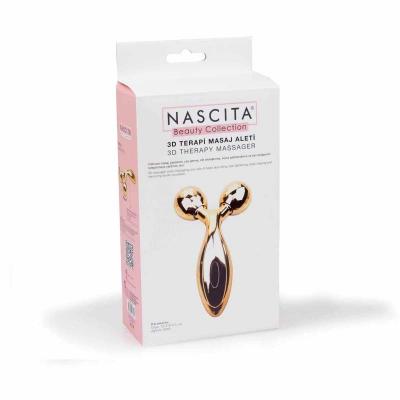 Nascita 3D Massage Roller for Body Shaping and Skin Tightening - Manual Therapy Tool for Face, Legs, and Body Nascita 3D Massage Roller for Body & Face massage roller, 3D massage, body shaping, skin tightening, wellness tool, self-massage, manual therapy, face massage, leg massage, body massage, relaxation, stress relief, skincare, body contouring, circulation improvement, lymphatic drainage, Gold, Silver