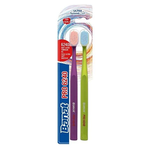 Banat Manual Toothbrush Pro 6240 - Ultra-Soft Bristles for Sensitive Teeth & Gums - Ergonomic Design Banat Pro 6240 Manual Toothbrush - Ultra Soft Bristles manual toothbrush, ultra-soft bristles, dental hygiene, sensitive teeth, ergonomic toothbrush, oral care, toothbrush, gentle cleaning, effective cleaning, travel toothbrush, backup toothbrush