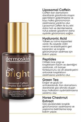 Dermoskin Be Bright Liposomal Caffein Complex Eye Serum - Anti-Aging Under Eye Treatment for Dark Circles & Puffiness - image 3