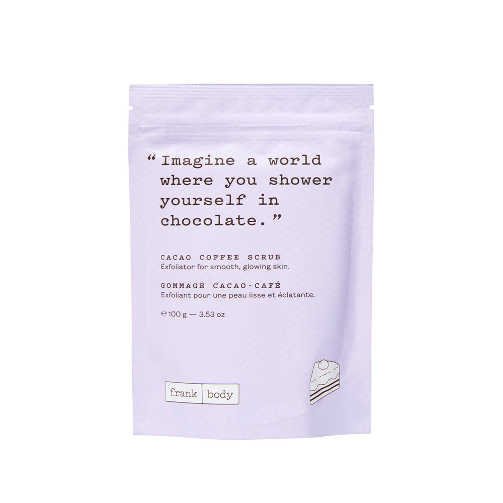 Frank Body Cacao Coffee Scrub for Smooth Glowing Skin 100g