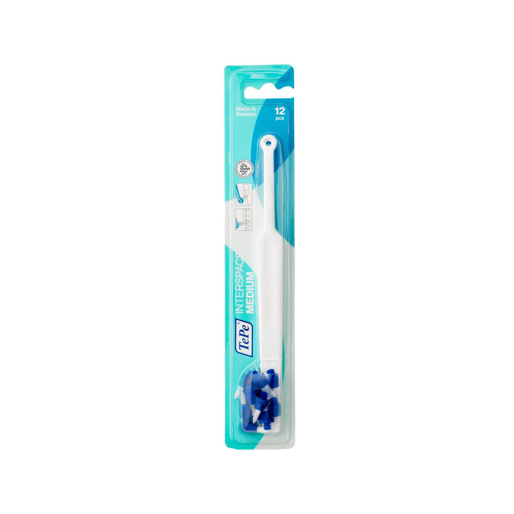 Tepe Interspace Medium: Angled Toothbrush for Targeted Cleaning, Reaching Tight Spaces & Improving Oral Hygiene Tepe Interspace: Angled Toothbrush for Targeted Cleaning Tepe Interspace toothbrush, Interdental brush, Angled toothbrush, Toothbrush for tight spaces, Specialized toothbrush, Medium bristle toothbrush, toothbrush, oral hygiene, dental care, interdental cleaning, angled head, medium bristles, white toothbrush, dental work cleaning, hard to reach areas, plaque removal, gum health, oral health, dent