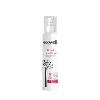Ecowell Organic Liquid Facial Soap: Gentle, Deep Cleansing Face Wash with Myrtle & Orange Oil for All Skin Types (200ml) Ecowell Organic Facial Soap: Gentle Cleansing for All Skin Types liquid facial soap, organic facial cleanser, gentle face wash, myrtle water cleanser, orange oil face soap, facial cleansing for all skin types, natural liquid soap, deep cleansing face wash, face wash, facial cleanser, organic cleanser, gentle cleanser, myrtle water, orange oil, all skin types, skin care, face soap, natural