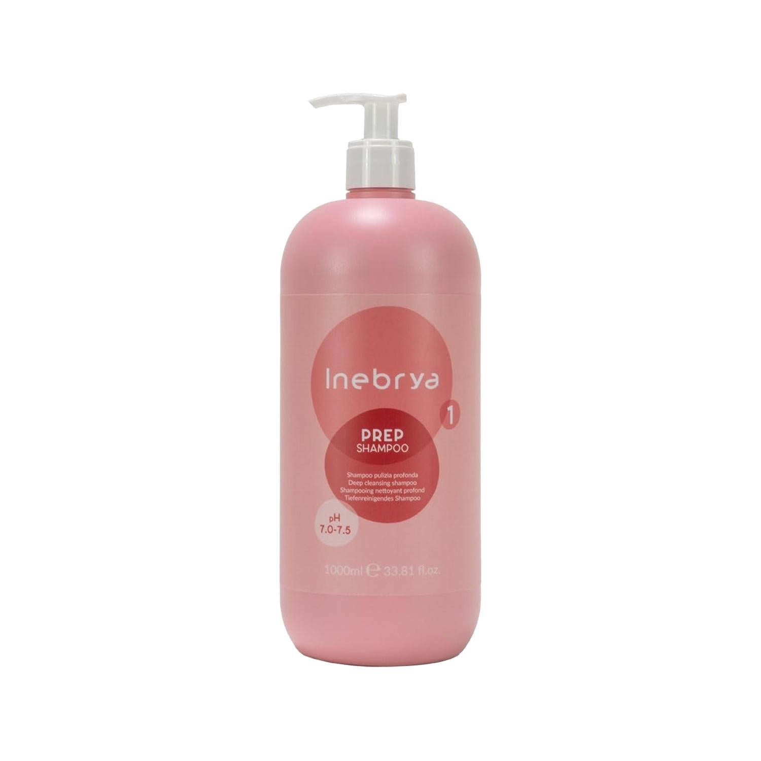 Inebrya Prep Deep Cleansing Shampoo - 1000ml, Deep Cleansing Hair Care for Oily Hair & Scalp Issues Inebrya Deep Cleansing Shampoo - 1000ml Deep cleansing shampoo, Hair cleansing product, Scalp care, Inebrya Prep, Arındırıcı Şampuan, Hair care for oily hair, Scalp issue solution, Gentle cleansing shampoo, Large volume shampoo, Economical hair care