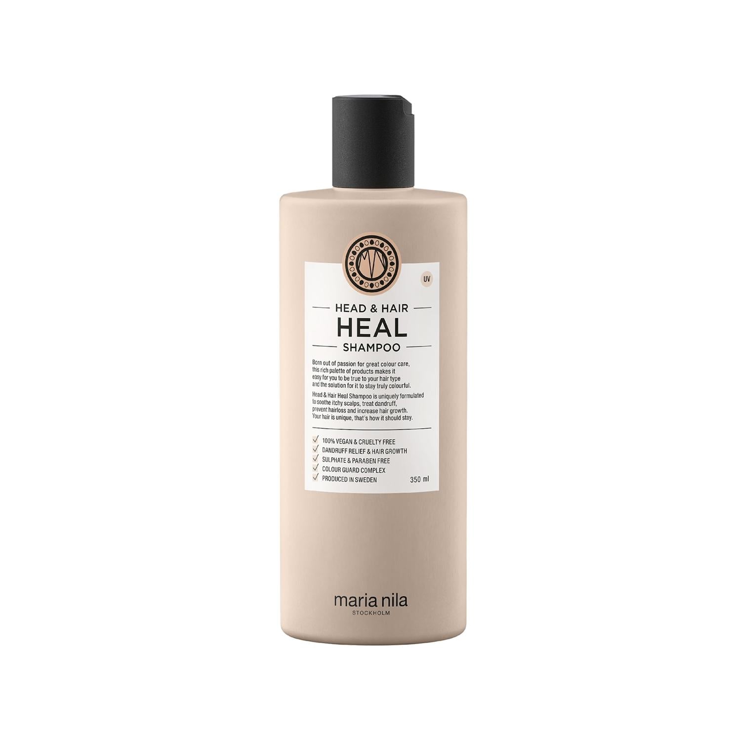 Maria Nila Head & Hair Heal Shampoo 350ml - Nourishing & Healing Properties for Hair Care Maria Nila Head & Hair Heal Shampoo - Nourishing Hair Care Maria Nila shampoo, hair heal shampoo, nourishing shampoo, 350 ml shampoo, hair care products, hair nourishment, scalp care, healthy hair, hair repair, sulfate-free shampoo, natural hair care, hair growth, Maria Nila Head & Hair Heal, Şampuan