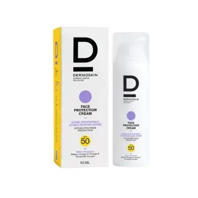 Dermoskin Sunscreen Cream Face Protection SPF50 50ml - Moisturizing, Water-Resistant, Sensitive Skin Friendly - image 3