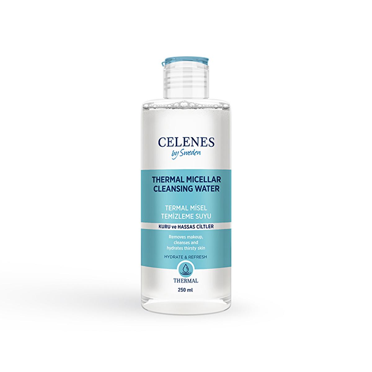 Celenes Micellar Cleansing Water for Sensitive Skin - Gentle Makeup Remover &amp; Cleanser, 8.45 fl oz - image 2