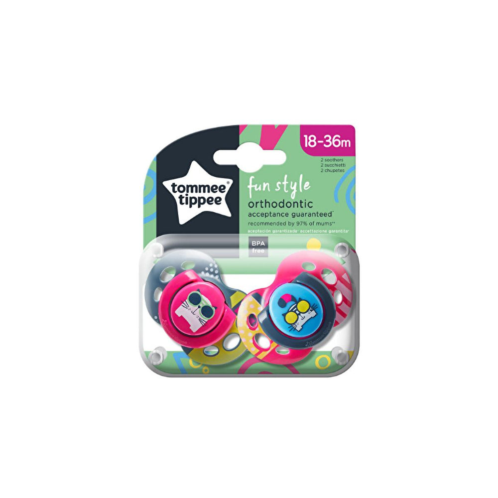 Tommee Tippee Ortodontik Bebek Emzik 18-36 Ay - 2'li Set, BPA İçermez, Süper Yumușak Silikon - view 3